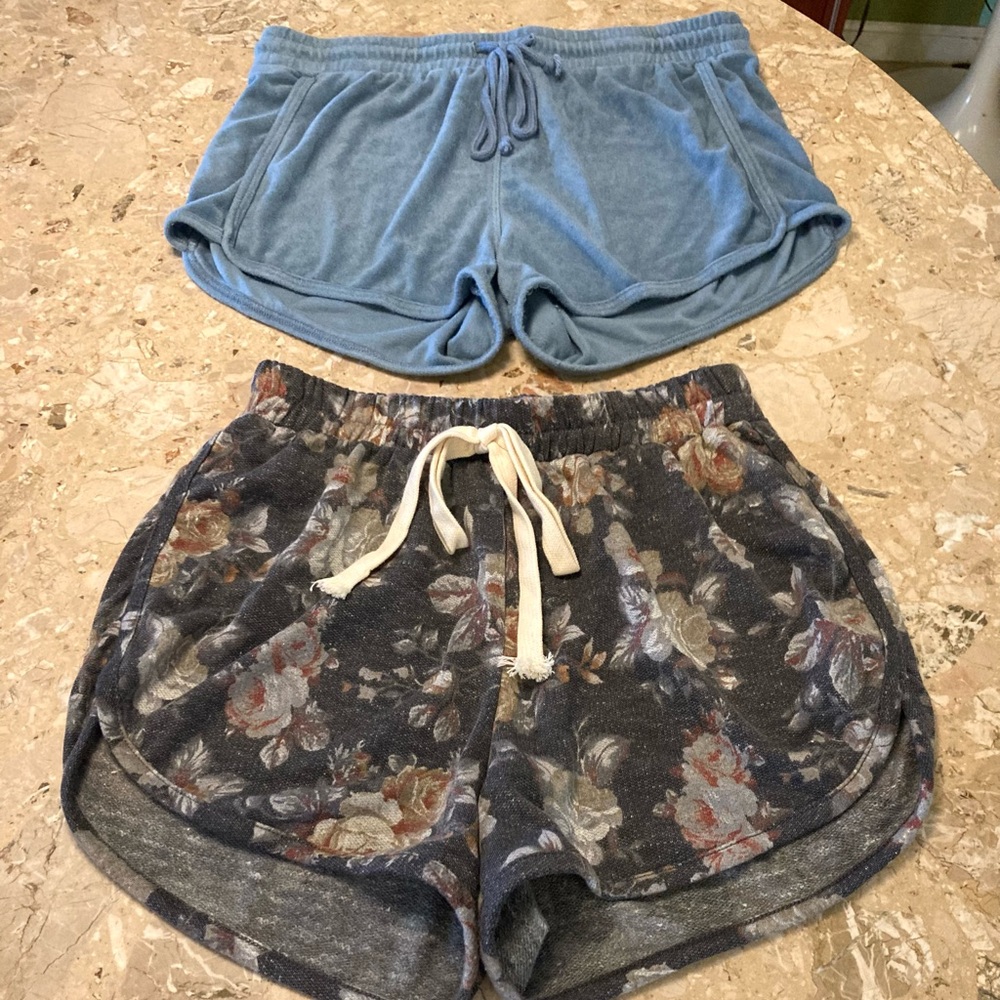 Swell Floral high rise Lounge Shorts & Universal Thread Terry Shorts